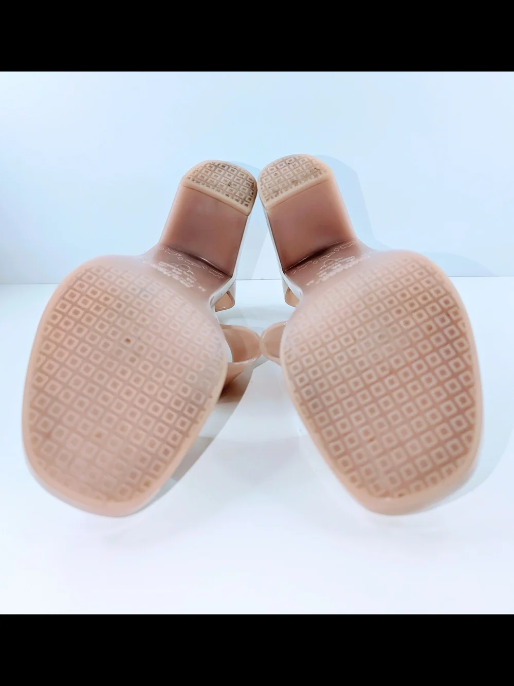 Melissa Model Strappy Block Heel Sandal Light Pink Jelly Woman's Size 7
